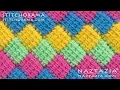 HOW to CROCHET ENTRELAC - Tunisian Interlaced Patchwork Diamonds Entrelec by Naztazia