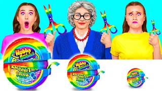 Thử thách Tấm Lớn, Vừa Và Nhỏ | Ý Tưởng Thực Phẩm Hài Hước Crazy DO