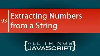 JavaScript Problem Extracting Numbers from a String