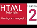 HTML Tutorial Headings Paragraphs Comments