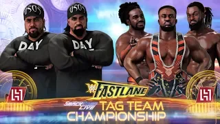 wwe 2k18 the usos vs the new day tag team championship fastlane 2018 match