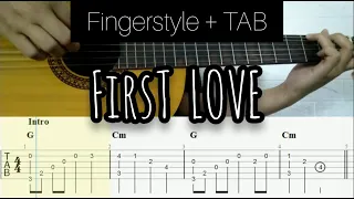 Nikka Costa - First Love | Fingerstyle Guitar (TABLATURE + CHORD)
