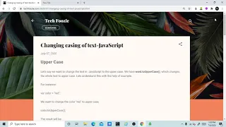 Changing casing of text-JavaScript