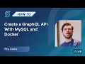 Create a Grap L API with MySQL and Docker