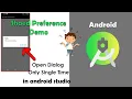 Shared Preference Dialog Example in Android Studio SharedPreference Android tutorial