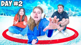 اخر شخص يخرج من الدائره المتجمدة يربح 1000 