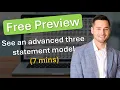 Free look inside an Advanced Three Statement Model