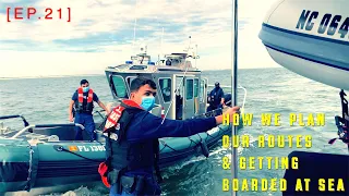 HOW WE PLAN OUR ROUTES & GETTING BOARDED AT THE SEA on our Leopard 45 Catamaran [Ep.21]