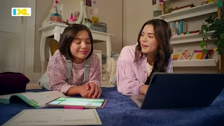 Sisters Prepping for the Math Test with IXL 15s