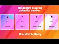 counter-up animated number use Bootstrap and jQuery