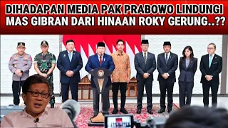 salut dihadapan awak media pak prabowo lindungi mas gibran dari prov0k4si hoax roky gerung 