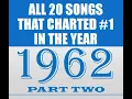 Download Lagu 𝐀𝐥𝐥 𝟐𝟎 𝐒𝐨𝐧𝐠𝐬 𝐓𝐡𝐚𝐭 𝐂𝐡𝐚𝐫𝐭𝐞𝐝 #𝟏 𝐢𝐧 𝟏𝟗𝟔𝟐 - 𝐏𝐚𝐫𝐭 𝐓𝐰𝐨 - see listing in contents - stereo \u0026 stereo mixes