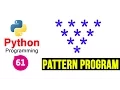 Python Pattern Programs Printing Stars in Reverse Pyramid Shape