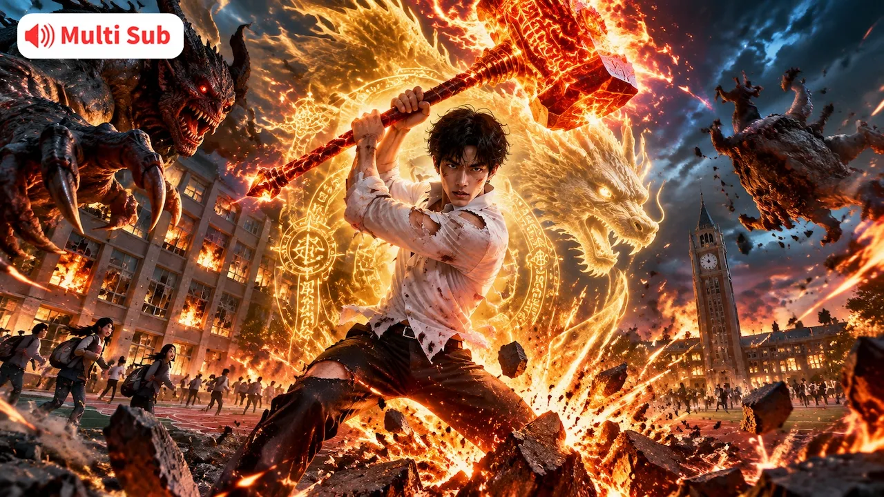 Monsters Invaded His Campus… Then He Awakened God-Tier Power