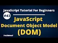 Document Object Model DOM in JavaScript JavaScript DOM Introduction Tutorial Hindi