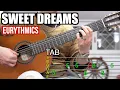Download Lagu Eurythmics - Sweet Dreams (Are Made Of This) Guitar Lesson Cover [TAB]