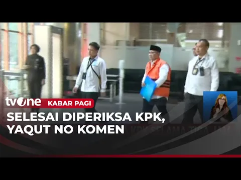 Yaqut Diperiksa Selama Tiga Jam Setelah Kembali ke Rutan KPK