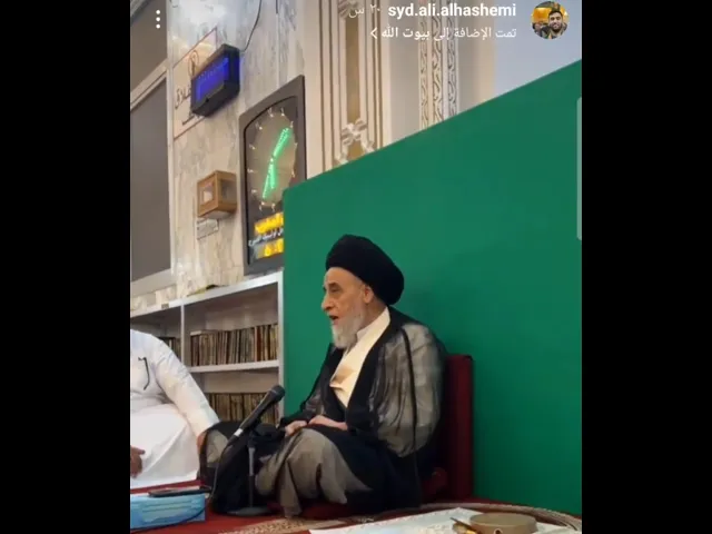 ⁣كواليس تصوير إحدى دروس#السيد_صباح_شبر في#مسجد_المزيدي(من حساب السيد علي الهاشمي )