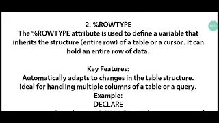 Basics Understanding TYPE and ROWTYPE in RDBMS