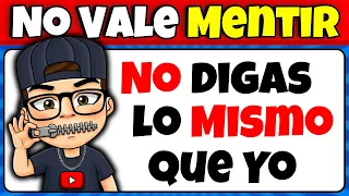 No Digas Lo Mismo Que Yo 🤐❌ | ¡No Se Vale MENTIR! | MEGA DESAFIO De Mr Quiz Trivia🤓