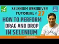 Selenium WebDriver Tutorial - How to Perform Drag and Drop in Selenium