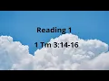 Sept 15,  2021, CATHOLIC DAILY MASS READINGS