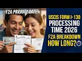 USCIS Form I-130 Processing Time 2026 F2A Category Breakdown
