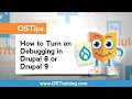 How to Turn on Debugging in Drupal 8 or Drupal 9