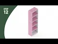 How to Assemble Furinno Open Shelf 11055