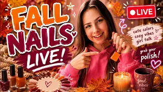 Fall Nails🤎🍁 #live #nails #diy 
