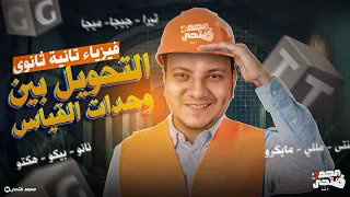 شرح فيزياء تانية ثانوي الترم الأول 2026 المنهج الجديد الدرس الأول التحويل بين وحدات القياس 