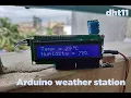 Arduino Weather Station dht11 Temperature Humidity sensor