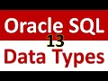 Oracle SQL Developer Tutorial For Beginners 13 Data Types