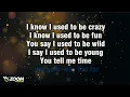 Miley Cyrus - Used To Be Young - Karaoke Version from Zoom Karaoke