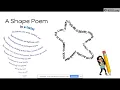 How to write a shape poem