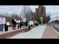 Walla Walla residents gather at USACE Whitman Mission to protest federal layoffs