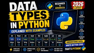 Data Types in Python Complete Beginner s Guide with Examples Python Programming Tutorial 2026