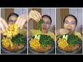 Download Lagu Mukbang perkedel udang + rebusan pucuk ubi jalar + sambal rebus #mukbang 