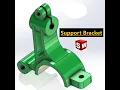 SolidWorks Support Bracket Advanced 3D Modeling Tutorial