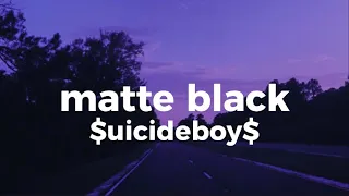 matte black - uicideboy