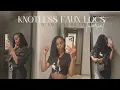 hair tutorial knotless faux locs w knots at the end ft bobbi boss nu locs