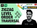 Binary Tree Zigzag or Spiral Level Order Traversal Tree Data Structure playlist C Hello World