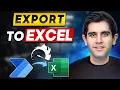 Export Data to Excel from Power Automate Bulk Add Rows in One Action