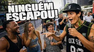 FIZ FREESTYLE NA AVENIDA PAULISTA E NINGUÉM ESCAPOU DAS RIMAS 😂