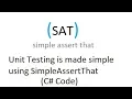 Unit testing in C using SimpleAssertThat Framework