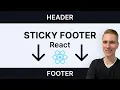 Sticky Footer in React Best Solution