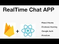 Chat App with ReactJS and Firebase Sourcecode on Github