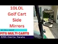 10LOL Golf Cart Side Mirrors
