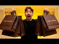 I SPENT IT ALL ON LUXURY SHOPPING IN L A LOUIS VUITTON AND MORE