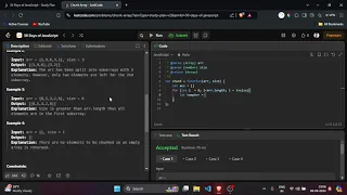 Chunk Array - JavaScript LeetCode Solution